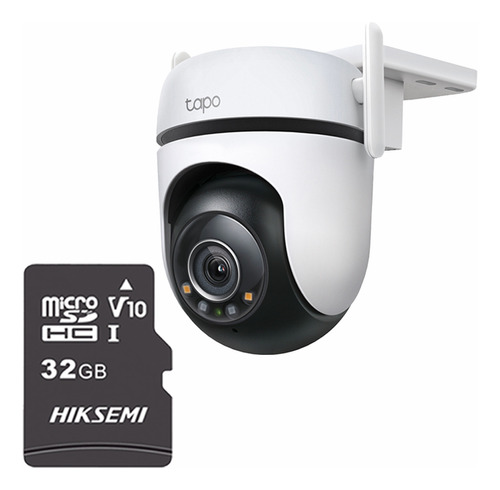 Tp-link Cámara De Seguridad Tapo-c520ws-plus-32 Inteligente Con Microsd 32gb Wi-fi 360º 4mp Audio Bidireccional Detección De Humanos Protección Exterior Ip66 Indicador Led C520ws Resolución 2k 