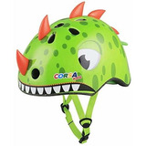 Casco De Bicicleta Para Nios, Encantador Dinosaurio Verde P