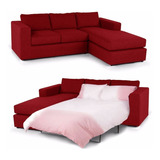 Sillon Sofa Esquinero Chenile Cama 1 Plaza 1/2 Oasis Muebles