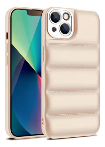 Funda Para iPhone Tpu Puffer Con Protector De Camara