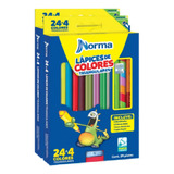 Pack Norma 2 Cajas Lápices De Colores Triangulares Norma 