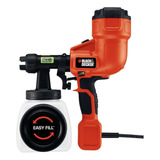 Pistola Pintura Pulverizador Tinta 127v Black Decker Cor Laranja 110v