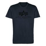 Remera Alpha Industries Logo Print T Importadas Originales