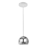 Lampara Colgante Persa Moderno Bocha 9cm Cromo Luz Led gu10 gioluce 2893-1