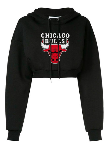  Buso Saco Hoodie Croptop De Bulls De Chicago Nba Basketball