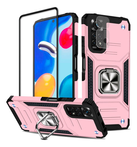 Funda Xiaomi Poco Redmi Uso Rudo Case + Kit 2 Micas Cristal