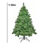 Árvore De Natal Pinheiro Nevada Luxo 1,50m 260 Galhos A0315n
