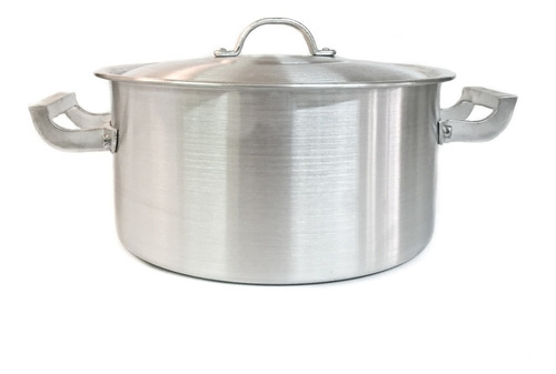 Cacerola Olla Aluminio Gastronómica 24x12cm C/ Tapa 5 Lts