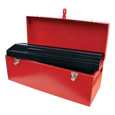 Caja Portaherramientas Metal 24x9 Broches Seguridad Urrea Color Rojo | Meses sin interés