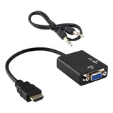 Cabo Adaptador Hdmi Para Vga Kit 5 Unidades Atacado Revenda