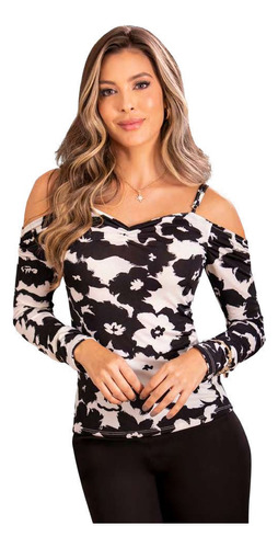 Blusa Elegante De Moda Para Dama Crop Top Blusa 432 Ka