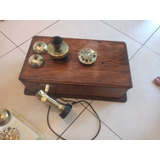 Teléfono Antiguo De Madera 