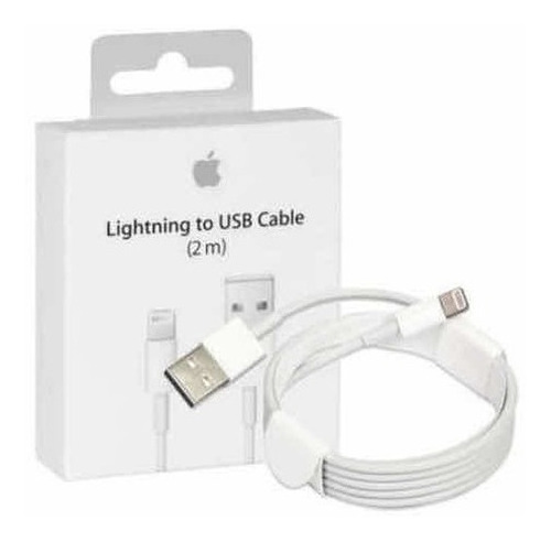 Cabo iPhone Lightning 2 Metros Lacrado Para iPhone Garantia