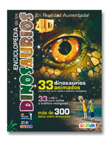 Enciclopedia De Los Dinosaurios 4d Realidad Aumentada C
