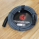 5 Cables Kirlin  Xlr Canon Blindado Forrado Microfono 6 Mt
