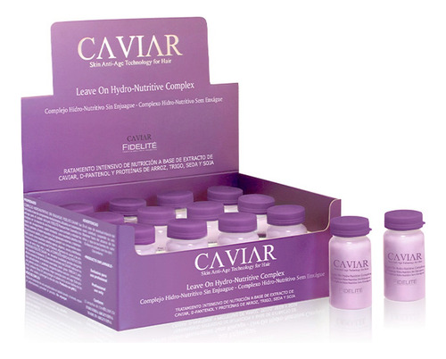 Fidelite Caviar Caja Ampollas Complejo Hidro Nutritivo X 12