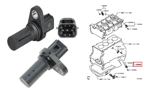 Sensor Posicin Cigueal Mitsubishi Outlander 2012 A 2017 Hl Foto 2