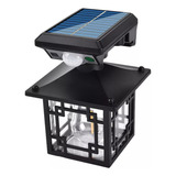 Lampara Solar Foco Jardin Impermeable Led Con Panel Profesio