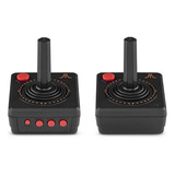 Kit 2 Controles Sem Fio Original P/ Atari Flash Flashback 7 