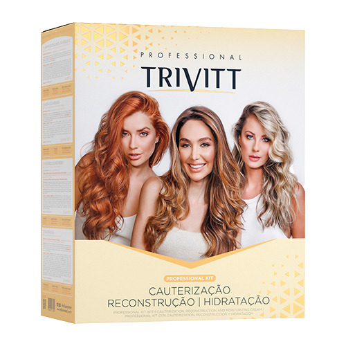Kit Professional Trivitt 4 Produtos Itallian Hairtech