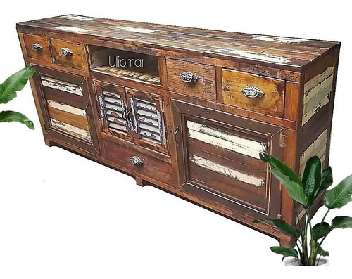 Mueble Tv Pesado (180x40x80) // Antiguo Vintage Uliomar