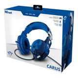 Auriculares Gamer Para Ps4 Marca Trust, Carus Azules
