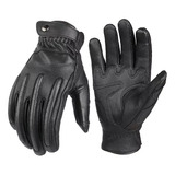 Guantes De Moto De Piel De Oveja, Pantalla Táctil