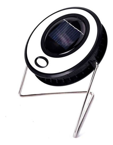 Reflector Led Panel Solar Carga Celular Usb Con Base Ln643