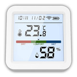 Panel Sensor De Temperatura Y Humedad Smart Con Luz (pilas)