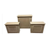 Set De 3 Cubos Naturales Abatibles Candy Bar