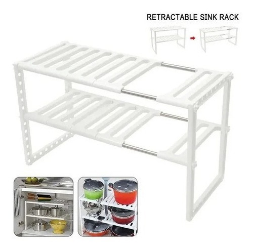 Estante Ajustable Organizador Multiuso Cocina O Baño 