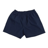 Short Escolar, Gabardina, Azul O Blanco. Talle S Al Xl