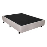 Cama Box Casal Courino Areia 138x188 +colchão Adapto Ecoflex