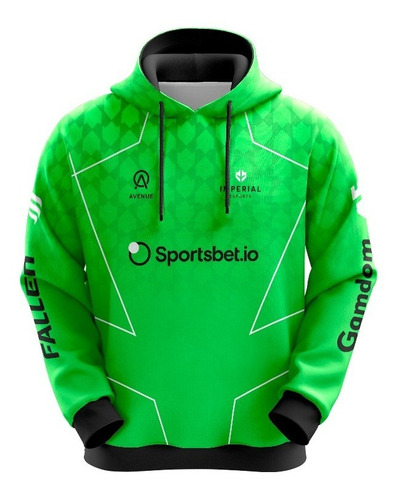 Moletom Blusa Imperial Cs Go E-sports Verde Casual Ref0596