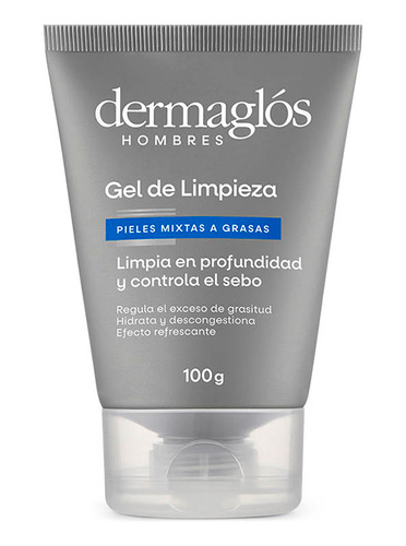 Gel De Limpieza Piel Mixta Y Grasa Hombre Dermaglos 100g