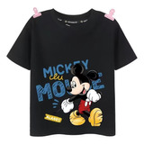 Playeras Con Estampado Creativo De Manga Corta Mickey Mouse