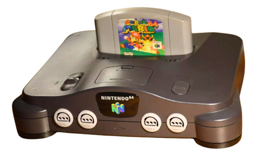 Nintendo 64 Preto + 1 Controle + 6 Jogos Originais (nus-001) 