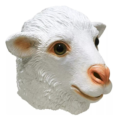 Máscara Ovelha Branca Látex 