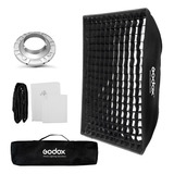 Softbox Bowens Com Grid 60x90cm Godox Para Flash Tocha E Led