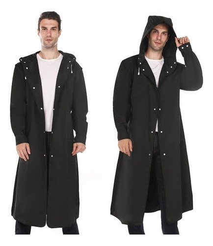 Poncho De Lluvia Reutilizable Impermeable For Hombres Y