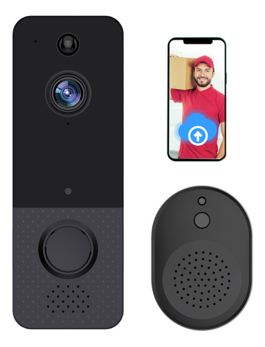 Timbre Visual Doorbell 1080, Wifi, Alimentado Por La Nube, N