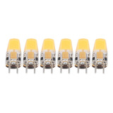 1 6pcs Gy6.35 Bombilla 5w Ac Dc12v Cob Bombilla De Ahorro