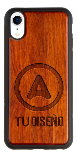 Funda Para iPhone Madera Personalizada Grabada Con Tu Diseño