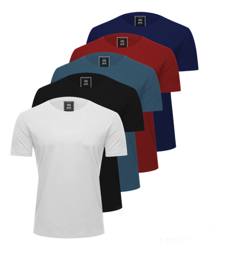 Kit 3 Camisetas Camisa Masculina Básica Lisa Algodão Premium