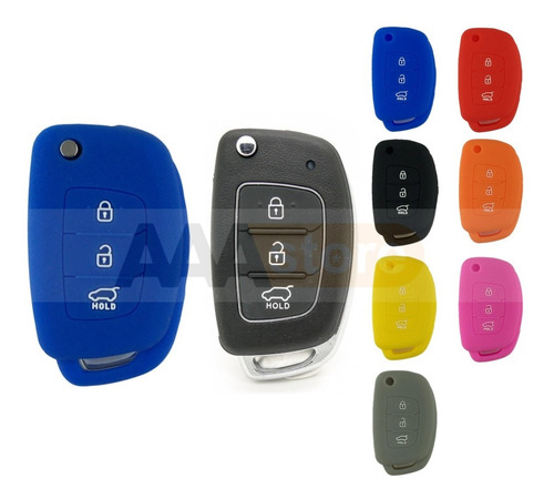 Funda Silicon Protector Llave Hyundai Santa Fe Sonata 3 B