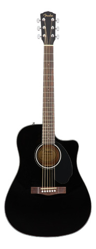 Guitarra Electroacústica Fender Cd-60sce Caoba Color Negro