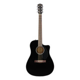 Guitarra Electroacústica Fender Cd-60sce Caoba Color Negro