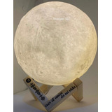Lámpara Luna Personalizada Con Frase Y Código De Canción 