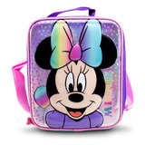 Lonchera Escolar Para Niños Térmica Disney Minnie Mouse Color Violeta