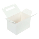 10 Cajas Dulceros Lunchbox Cartón Sulfatadas Color Blanco